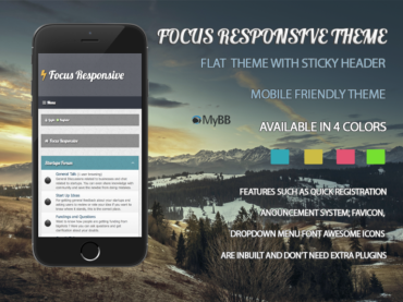Focus Responsive MyBB Theme