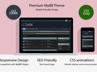 Go Dark MyBB Theme – Mobile Friendly