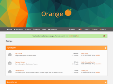 Orange Flat MyBB Theme